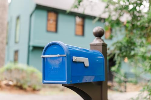 Architectural Mailboxes Chadwick Galvanized Steel Post Mount Mailbox, 8950B-10, Black, Medium Capacity | Galvanized steel build for outside with weather-resistant build and rust-resistant powder-coat finish. USPS approved.