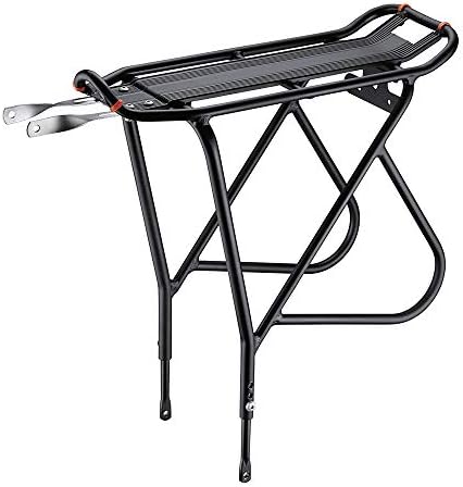 Ibera Bike Rack - Bicycle Touring Carrier Plus+ for Disc Brake/Non-Disc Brake Mount, Fat Tire Bikes, Frame-Mounted for Heavier Top & Side Loads, Height Adjustable for 26"-29" Frames