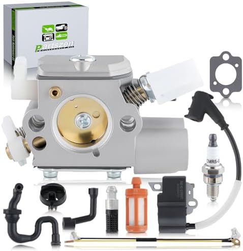 1143 120 0617 Carburetor Ignition Coil for Stihl MS251 MS231 MS241 MS 251 Chainsaw Parts Tune Up Kit with Fuel Oil Filter Spark Plug Replacement