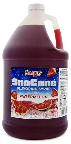 Snappy Root Beer Sno Cone Syrup, 1 Gallon (128 oz), Ready to Use for Snow Cone Machines and Shaved Ice