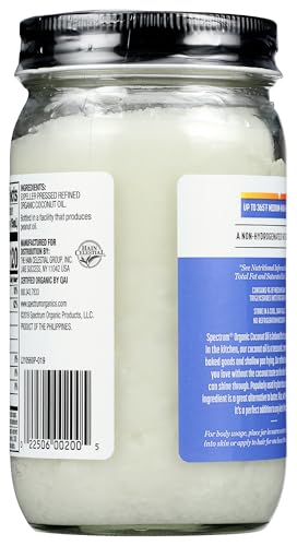 Spectrum Naturals Organic Coconut Oil, 14 Oz (packaging may vary)
