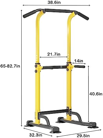 SogesHome Multi-Function Power Tower Pull Up Bar Dip Station for Home Gym