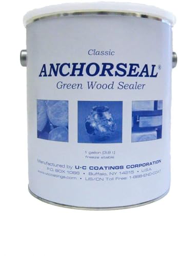 ANCHORSEAL Classic Log and Lumber End Sealer, Prevents Checking, 1 Quart | Water Based Wax Emulsion, Prevents up to 90% of Checking, Drying Splits Prevention, Hardwood & Softwood Compatible