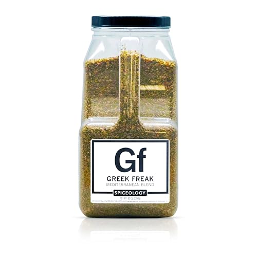 Spiceology Greek Freak Mediterranean Seasoning, 16 oz | Greek Herbs & Spices, For Chicken, Potatoes, Salad, Gyros, Pasta & Pizza