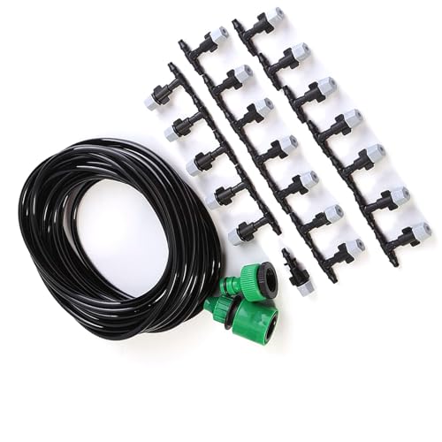 Misting Cooling System, 4/7mm Watering Tubing, Misting Nozzle Sprinkler