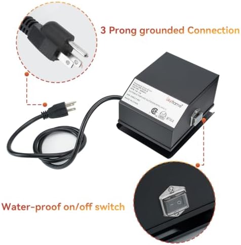 Skyflame Universal Stainless Steel BBQ Grill Electric Rotisserie Motor | Replacement, Water Proof On/Off Switch, 6 watt, 50 lb. Load, Black