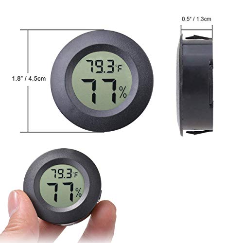 2-Pack Mini Hygrometer Thermometer Meter Digital LCD Indoor Room Monitor