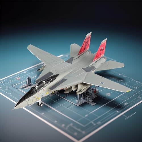 Sky Trek 1/100 Fighter Jet Model Tomcat F14 VF-31 diecast Military Airplanes Aircraft kit for Collection and Gift
