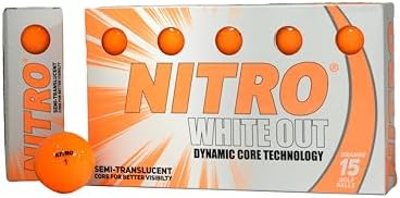 Nitro White Out Ball (15-Pack), Orange
