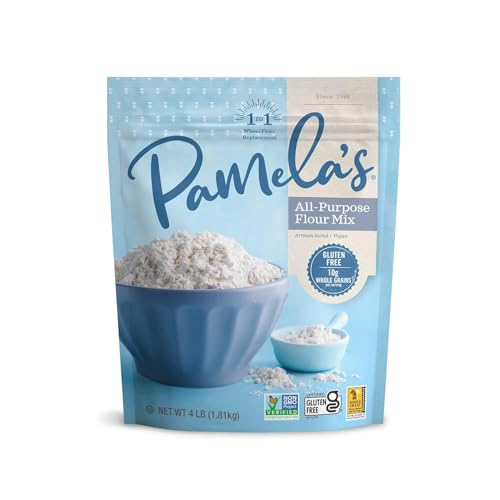 Pamela’s All Purpose Flour Mix for Gluten Free Baking, Cookies, Bread and Homemade Recipes, Artisan Blend Vegan Flour Replacement