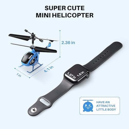 SYMA S100 Mini RC Helicopter for Kids, Indoor Flying, Altitude Hold, Black