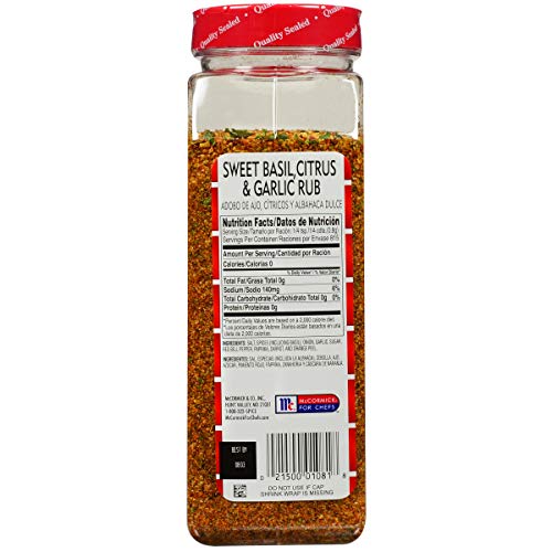Lawry's Memphis Style Barbecue Rub, 25 oz - One 25 Ounce Container of Memphis Dry Rub, Perfect for BBQ Rub Wings, Ribs, Brisket and More