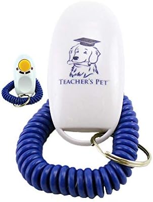 Teacher's Pet Dog Training Clicker with Wrist Strap - Puppy Behavioral Education Training Clicker for Positive Reinforcement - Durable, Lightweight