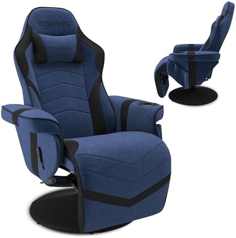 Respawn 900 Gaming Recliner Chair with Footrest, Cup Holder and Swivel