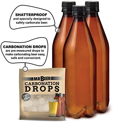 Mr. Beer - Craft Beer Making Kit (2 Gallon) Complete DIY Home Brew Set | Beer Making Kit for Beginners Everything Included | Reusable 25 oz Bottles | 2 Gallon Keg | Golden Ale