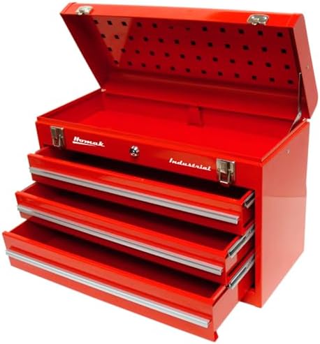 Homak Industrial 20-Inch 2-Drawer Friction Toolbox, Brown Winkle Powder Coat, BW00202200