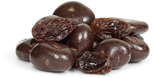 Gourmet Chocolate Covered Raisins by Its Delish, 5 Lbs Bulk Bag | Dark Chocolate with Raisins Healthy Snacking | Dried Raisin Chocolate Candy Snacks | USA Made, Vegan, Kosher Parve