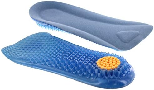 Honeycomb Gel Half Insole for Women - 1/2 inch Taller Height Increase Heel Lift Cushion Insert - Leg Discrepancy Balancer