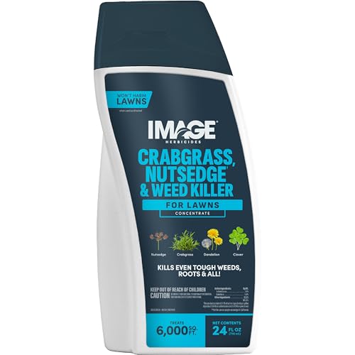 Image Herbicide Crabgrass, Nutsedge, & Weed Killer for Lawns, 24 fl oz | Ready-to-spray weed spray, water based formula