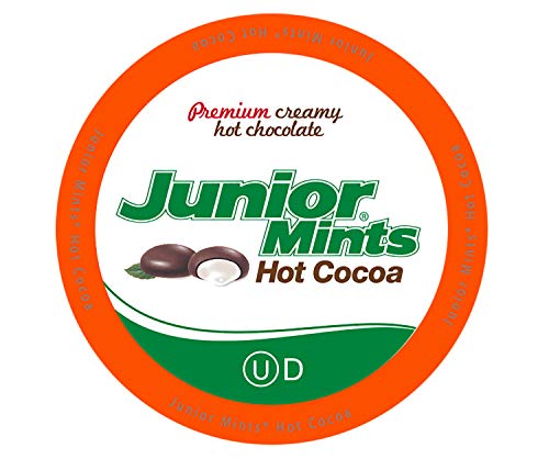 Junior Mints Hot Cocoa Pods, Chocolate Mint Flavor, Compatible with Keurig K-Cup Brewers, 12 Count - Refreshing Mint and Chocolate Delight