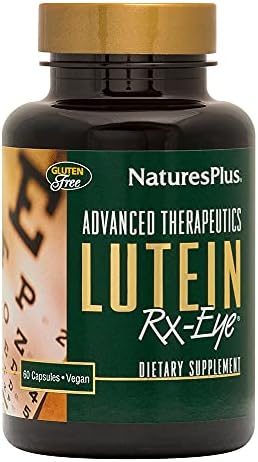 NaturesPlus Lutein Rx-Eye - 60 Capsules - Eye Function Support Supplement with Zeaxanthin & Antioxidants - Gluten Free - 20 Servings