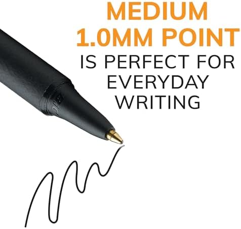 BIC Soft Feel Retractable Ballpoint Pen, 1.0 mm Medium Point, 36-Count | No-Slip Grip for Comfortable Writing | Smooth Ink Flow for Effortless Writing | Ideal for Students, Teachers, And Classrooms
