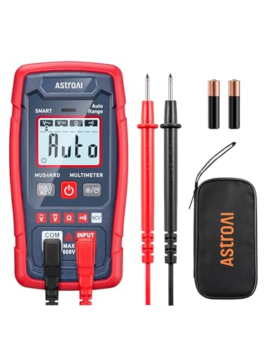AstroAI Digital Multimeter, TRMS 4000 Counts, Auto-Ranging, Battery Test