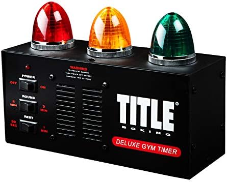 Title Deluxe Gym Timer - Gym Clock, Interval Timer, Workout Timer, Boxing Timer, Gym Clock Timer, Interval Timer for Workout, Gym Timer