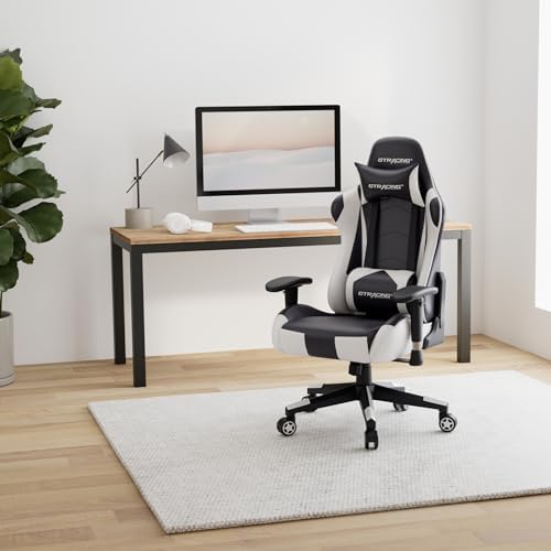GTRACING Gaming Chair Racing Office Computer Ergonomic Video Game Chair Backrest and Seat Height Adjustable Swivel Recliner with Headrest and Lumbar