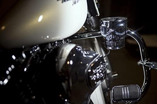 KK1075 Chrome Skull Bar Mount,1 Pack