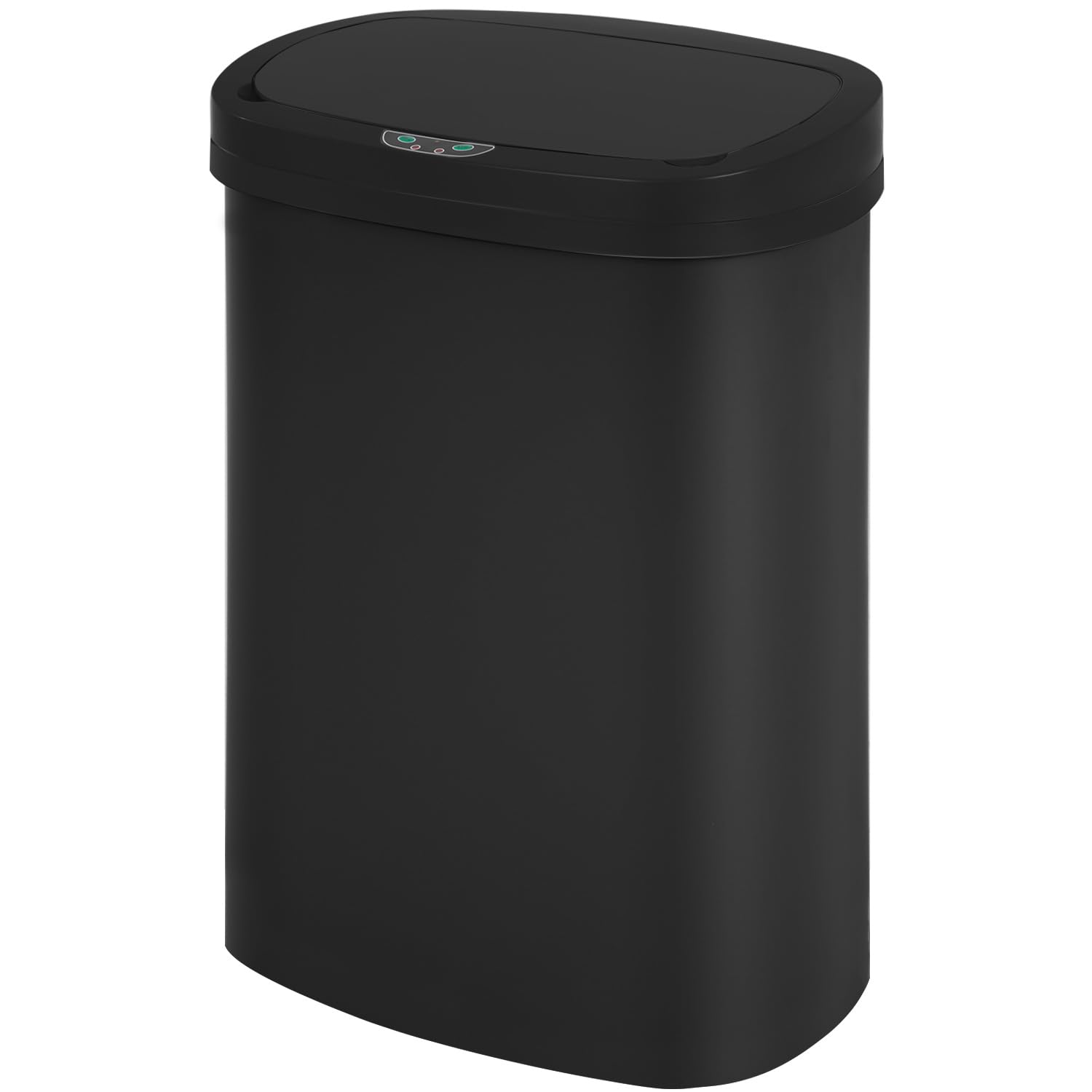 FDW | 13 Gallon Stainless Steel Trash Can with Lid | Silver