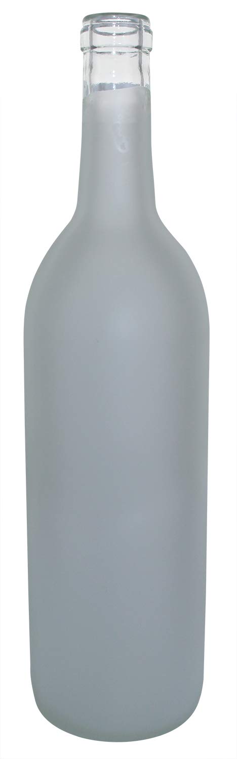 North Mountain Supply - W5A-RWB 750ml Red White & Blue Assortment Glass Bordeaux Wine Bottle Flat-Bottomed Cork Finish - Case of 12