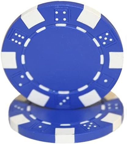 Brybelly 50 Clay Composite Striped Dice 11.5 Gram Poker Chips