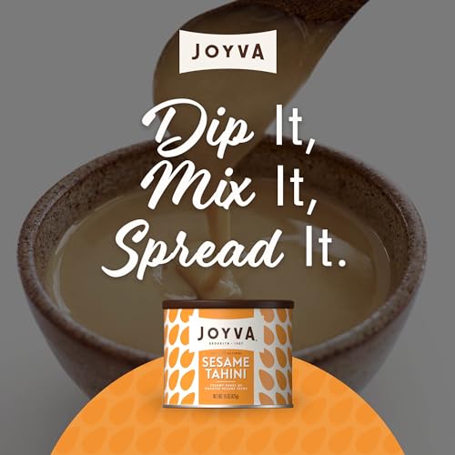 Joyva Sesame Tahini | Roasted Sesame Seed Puree | 15 oz | Smooth & Creamy