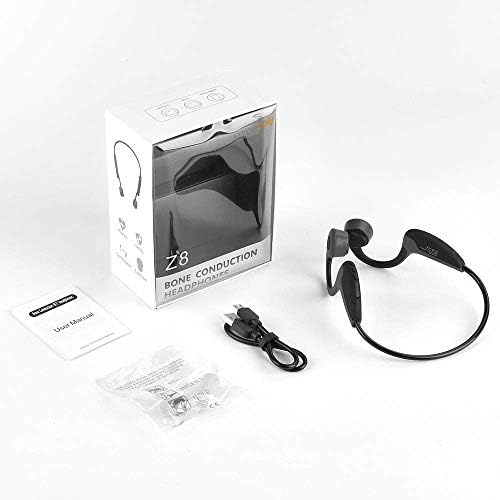 Bone Conduction Headphones Bluetooth 5.0 Open Ear Wireless Titanium HiFi Stereo with Mic Sweatproof Sports Headphones for Running Driving Cycling