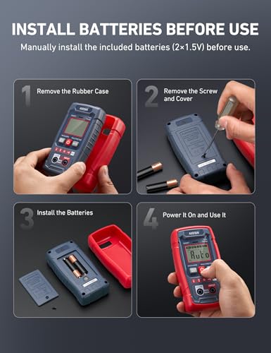 AstroAI Digital Multimeter, TRMS 4000 Counts, Auto-Ranging, Battery Test