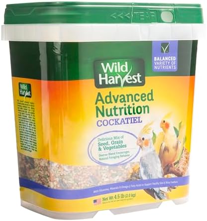 Wild Harvest WH-83541 Wild Harvest Advanced Nutrition Diet for Cockatiels, 4.5-Pound