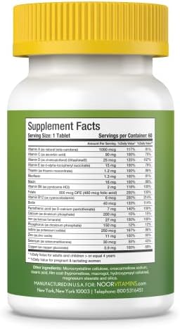 Noor Vitamins Halal Womens Multivitamin & Mineral I Once Daily Vitamin Supplement I Vegan | Supports Energy, Immunity, Metabolism