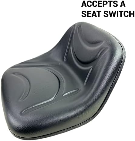 Riding Lawn Mower Garden Tractor Deluxe Seat for Variety of Brands (LMS2002) (Black)