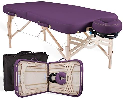 EARTHLITE Premium Portable Massage Table Package SPIRIT - Spa-Level Comfort, Deluxe Cushioning incl. Flex-Rest Face Cradle & Strata Face Pillow, Carry Case (30/32” x 73”) - Made in USA