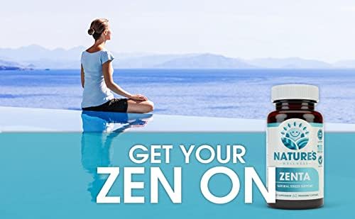ZENTA - The Natural Relief Supplement to Help Calm Body and Mind | Positive Mood Enhancer - Increase Serotonin Levels with 5-HTP, Ashwagandha