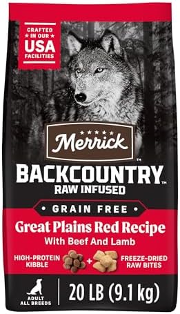 Merrick Backcountry Dry Dog Food Great Plains Red Recipe 20 lb Bag