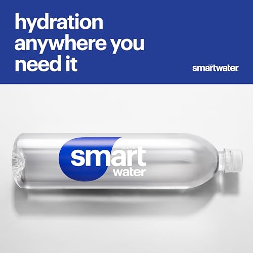 smartwater Vapor Distilled Water Bottles, 16.9 fl oz, 6 Pack | Purified water with antioxidant selenium, and electrolytes like potassium