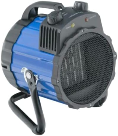 Comfort Zone 1, 500W Electric Ceramic Garage, Workshop Utility Space Heater with Pivot Cradle Base, Adjustable Thermostat, Durable Metal Frame