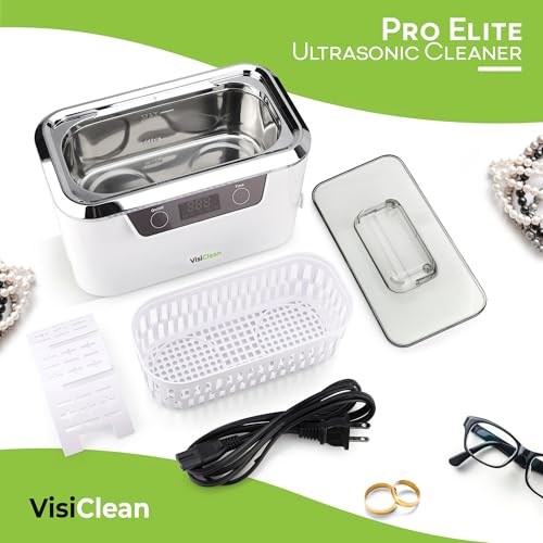 Ultrasonic Cleaner, Professional Ultrasonic Jewelry Cleaner for Diamond Ring, Silver, Gold, Earrings, Necklaces, Glasses, Denture, Retainer, Cpap