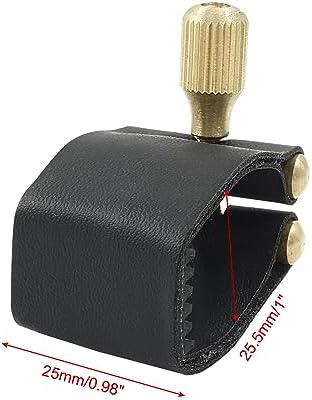 Bonsicoky Alto Sax Mouthpiece Ligature, Black | Fastener Accessory Part, For Saxophone