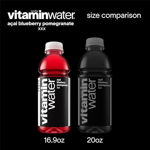vitaminwater XXX Acai-Blueberry-Pomegranate, Flavored Water Beverage, 16.9 fl oz Bottles, 6 Pack