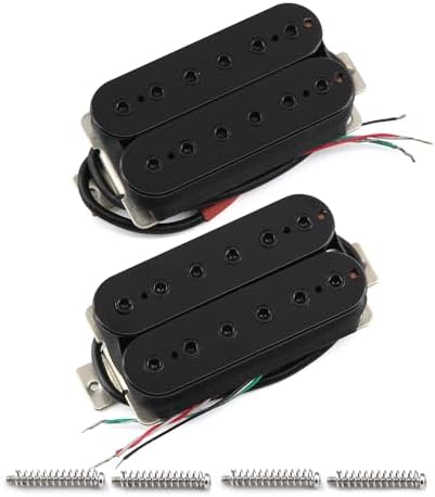 FLEOR Bridge Pickup Ceramic Double Coil Humbucker Pickups for Electric Guitar Pickup-Black