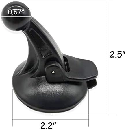 TIHOOD 2PCS GPS Windshield Mount Holder for Garmin Nuvi Suction Cup Car Windscreen