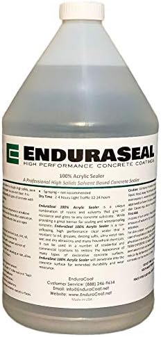 EnduraSeal 100% Acrylic Wet Look Semi Gloss Concrete Solvent Sealer - 1 Gallon